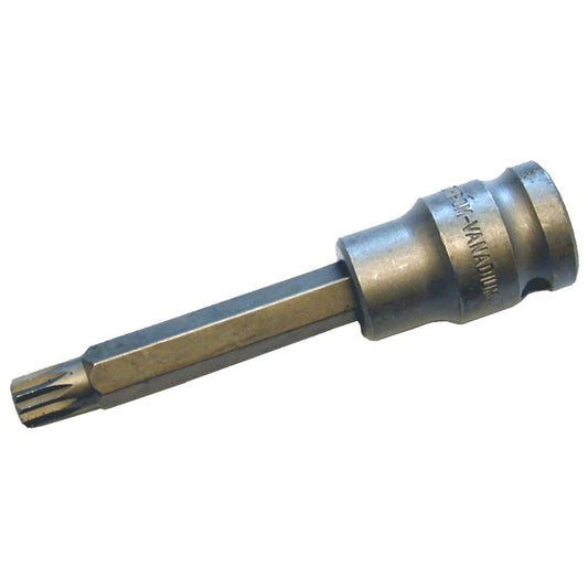 SW-Stahl IMPACT-Schraubendreheinsatz, 1/2", Innenvielzahn, M8 x 100 mm