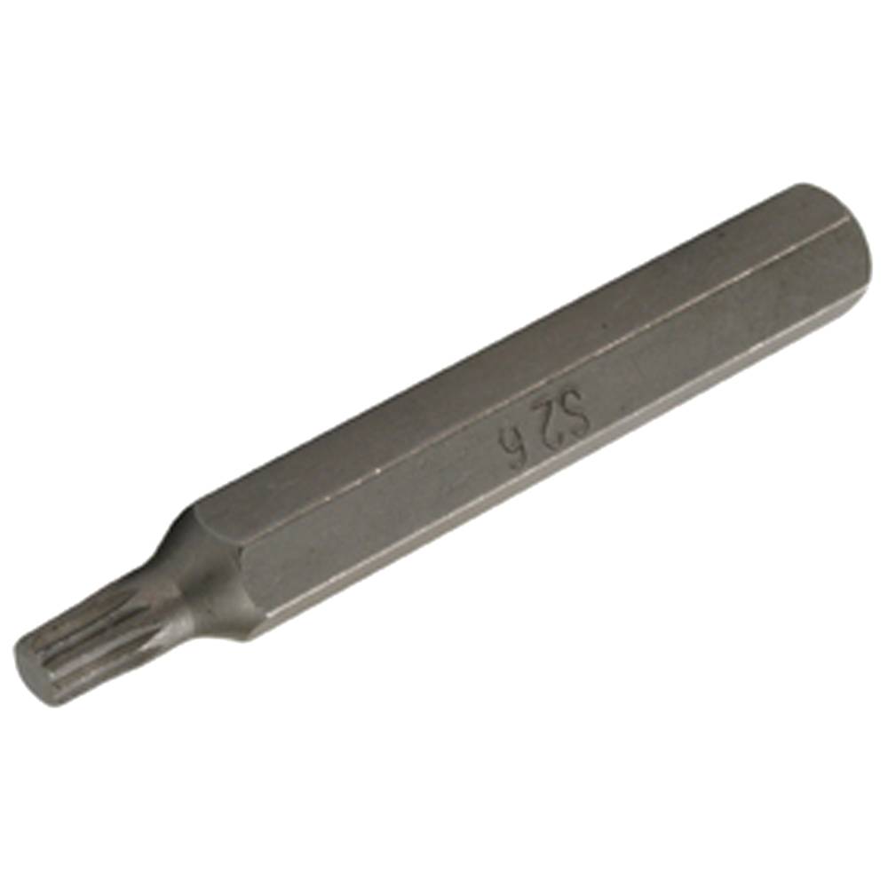 SW-Stahl Schraubendrehbit, 3/8", Innenvielzahn, M6, lang