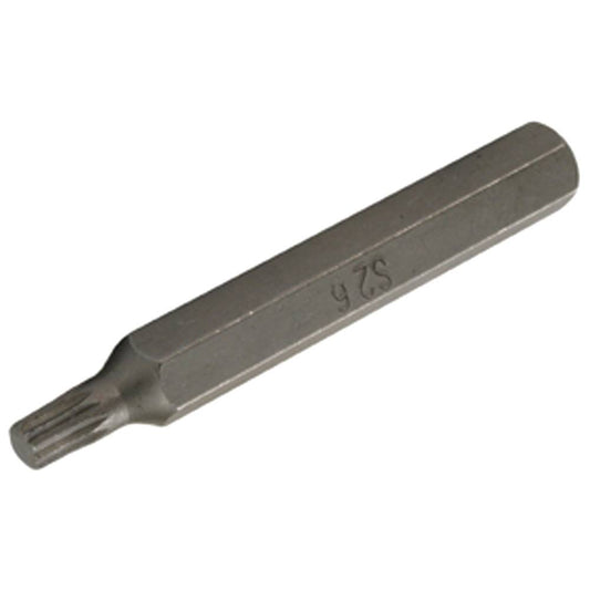 SW-Stahl Schraubendrehbit, 3/8", Innenvielzahn, M6, lang