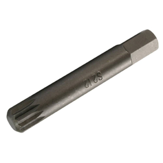 SW-Stahl Schraubendrehbit, 3/8", Innenvielzahn, M12, lang