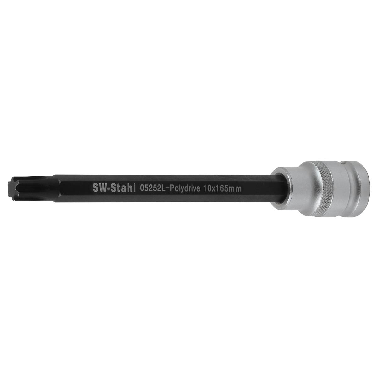 SW-Stahl Schraubendreheinsatz, 1/2", Polydrive, M10 x 165 mm