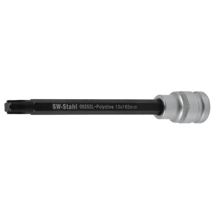 SW-Stahl Schraubendreheinsatz, 1/2", Polydrive, M10 x 165 mm