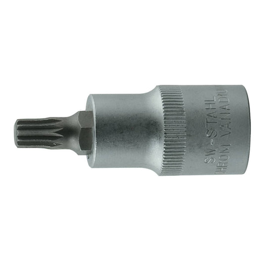 SW-Stahl Schraubendreheinsatz, 1/2", Innenvielzahn, M5 x 53 mm