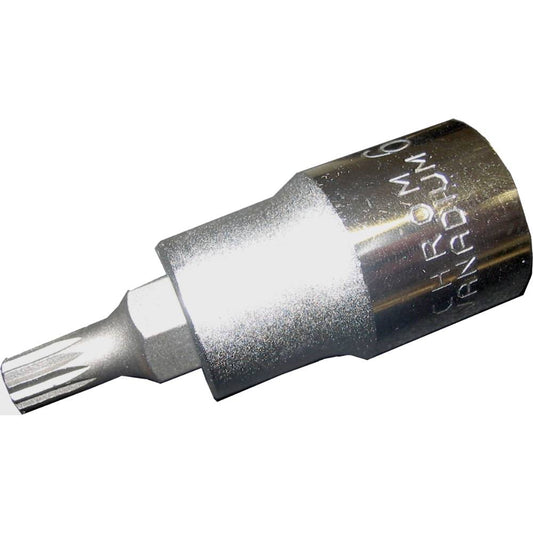 SW-Stahl Schraubendreheinsatz, 1/2", Innenvielzahn, M6 x 53 mm