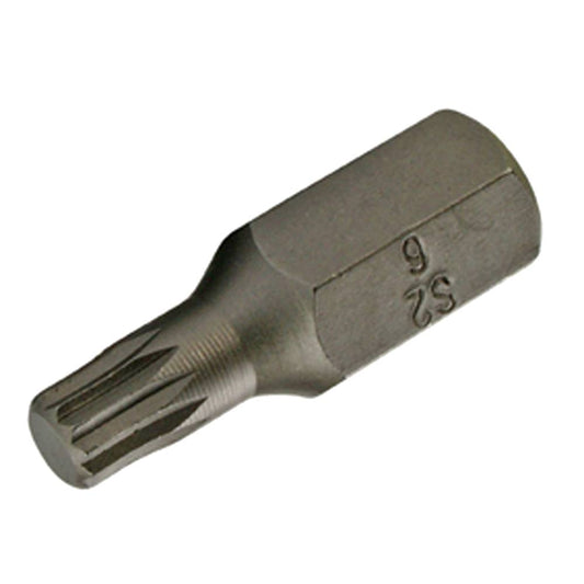 SW-Stahl Schraubendrehbit, 3/8", Innenvielzahn, M6