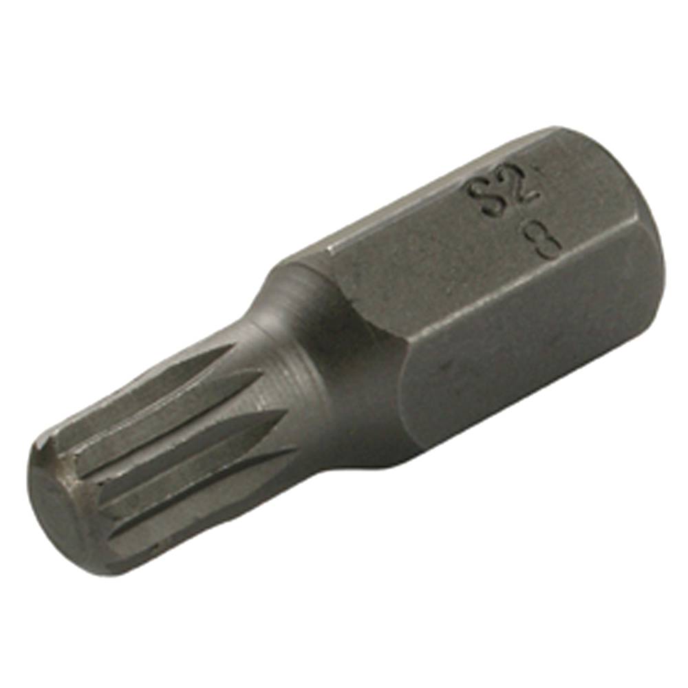 SW-Stahl Schraubendrehbit, 3/8", Innenvielzahn, M8