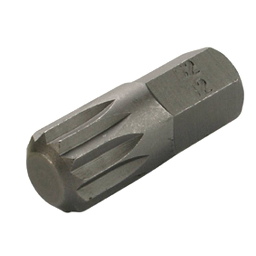SW-Stahl Schraubendrehbit, 3/8", Innenvielzahn, M12