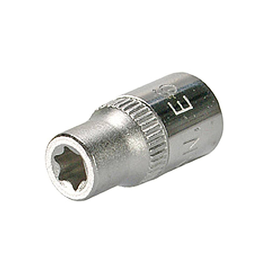 SW-Stahl Steckschlüsseleinsatz, 1/4", E-Profil, E6