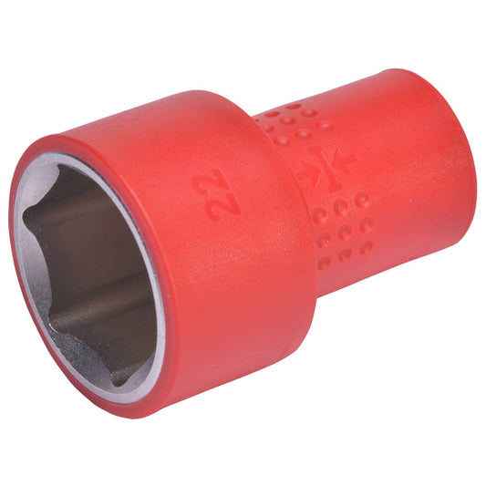 SW-Stahl Steckschlüsseleinsatz, 3/8", 22 mm, VDE