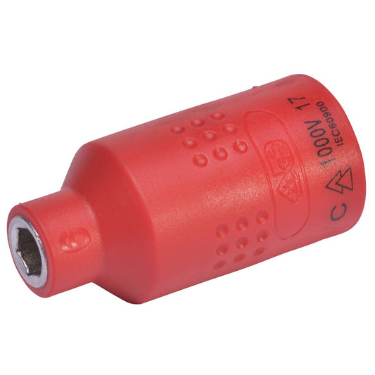 SW-Stahl Steckschlüsseleinsatz, 3/8", 6 mm, VDE