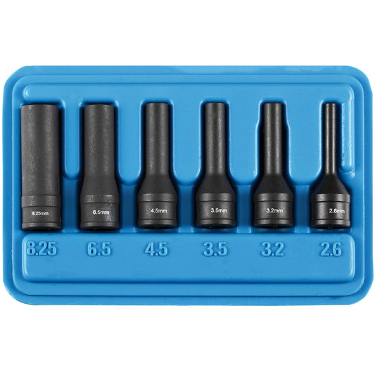 SW-Stahl Spiralnuteneinsätze, 1/4", 2,60-8,25 mm, 6-teilig