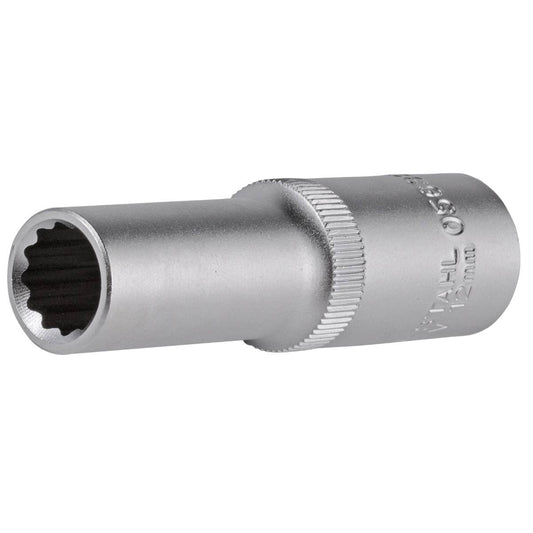 SW-Stahl Steckschlüsseleinsatz, 1/2", Zwölfkant, 12 mm, tief