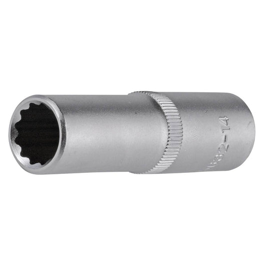 SW-Stahl Steckschlüsseleinsatz, 1/2", Zwölfkant, 14 mm, tief