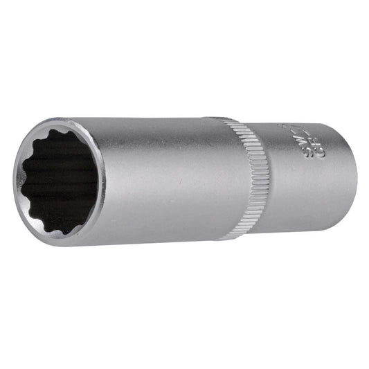 SW-Stahl Steckschlüsseleinsatz, 1/2", Zwölfkant, 17 mm, tief