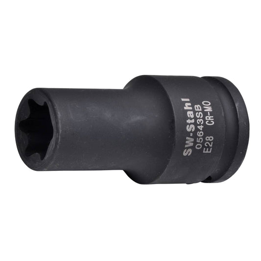 SW-Stahl IMPACT-Steckschlüsseleinsatz, 3/4", E-Profil, E28, tief