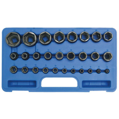 SW-Stahl Steckschlüsseleinsätze, 1/4"+1/2", 4-32 mm, 28-teilig