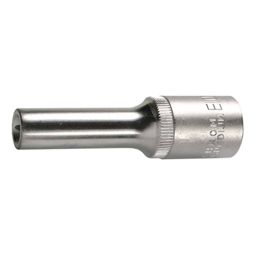 SW-Stahl Steckschlüsseleinsatz, 1/2", E-Profil, E10, tief