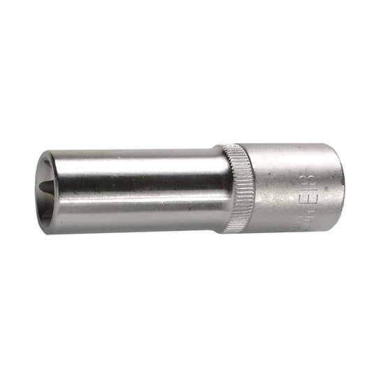 SW-Stahl Steckschlüsseleinsatz, 1/2", E-Profil, E18, tief