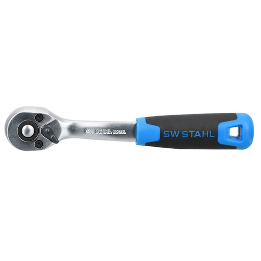 SW-Stahl Umschaltknarre, 1/4", gebogen