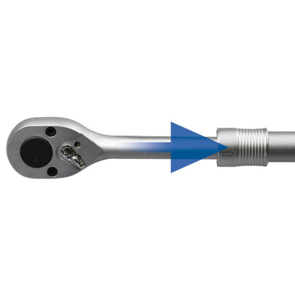SW-Stahl Umschaltknarre, 3/4", Teleskopauszug