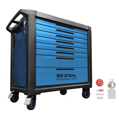 SW-Stahl Profi-Werkstattwagen TT802, blau, unbestückt