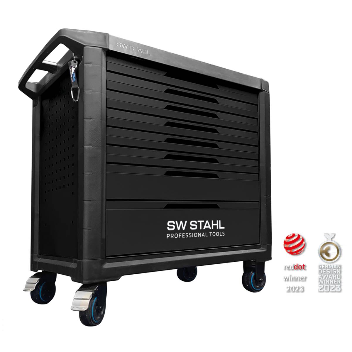 SW-Stahl Profi-Werkstattwagen TT802, schwarz, unbestückt