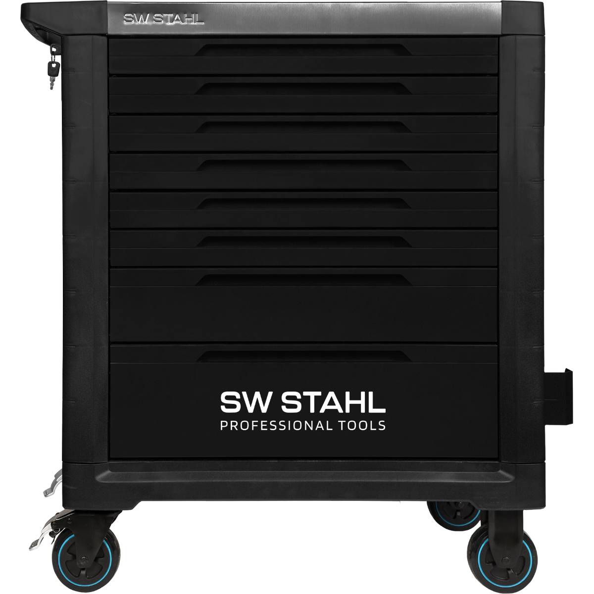 SW-Stahl Profi-Werkstattwagen TT802, schwarz, unbestückt