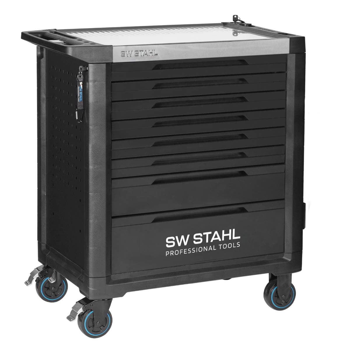 SW-Stahl Profi-Werkstattwagen TT802, schwarz, unbestückt