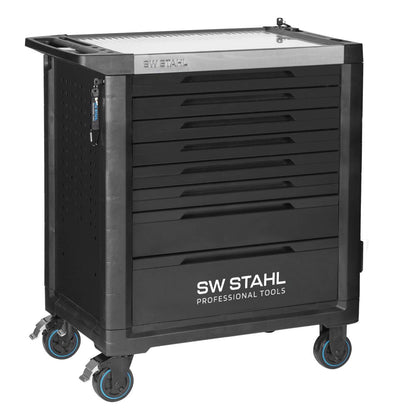 SW-Stahl Profi-Werkstattwagen TT802, schwarz, unbestückt