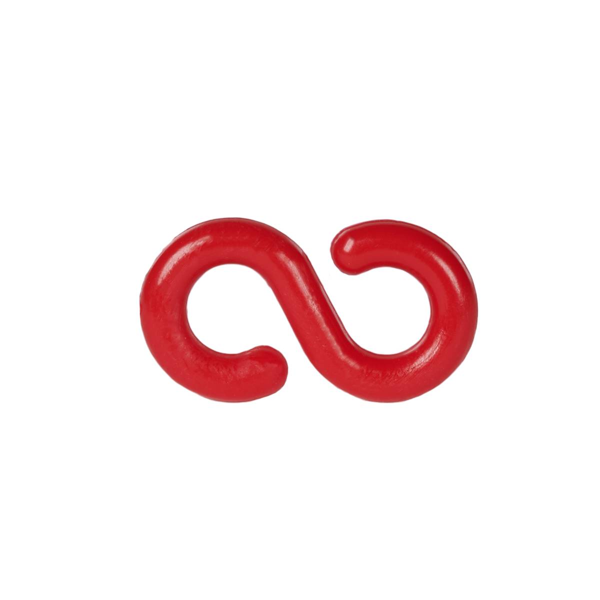 SW-Stahl S-Haken, 8 mm, rot
