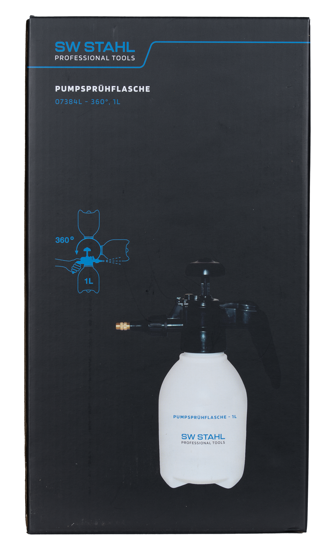 SW-Stahl Pumpsprühflasche 360°, 1 l
