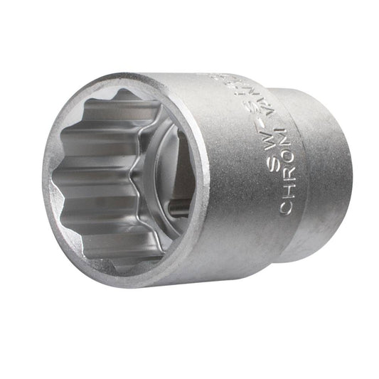 SW-Stahl Steckschlüsseleinsatz, 3/4", Zwölfkant, 32 mm