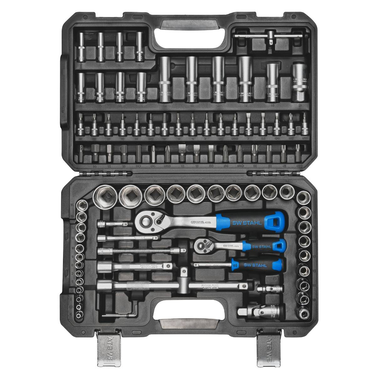 SW-Stahl Steckschlüsselsatz, 1/4", 1/2", 97-teilig