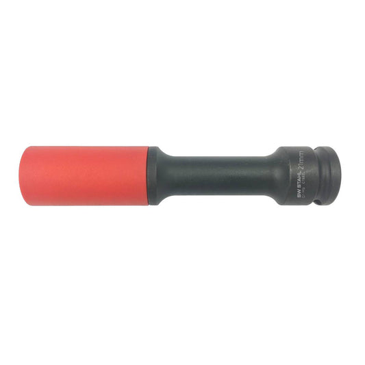 SW-Stahl Radmutterneinsatz, 1/2", 21 mm, lang