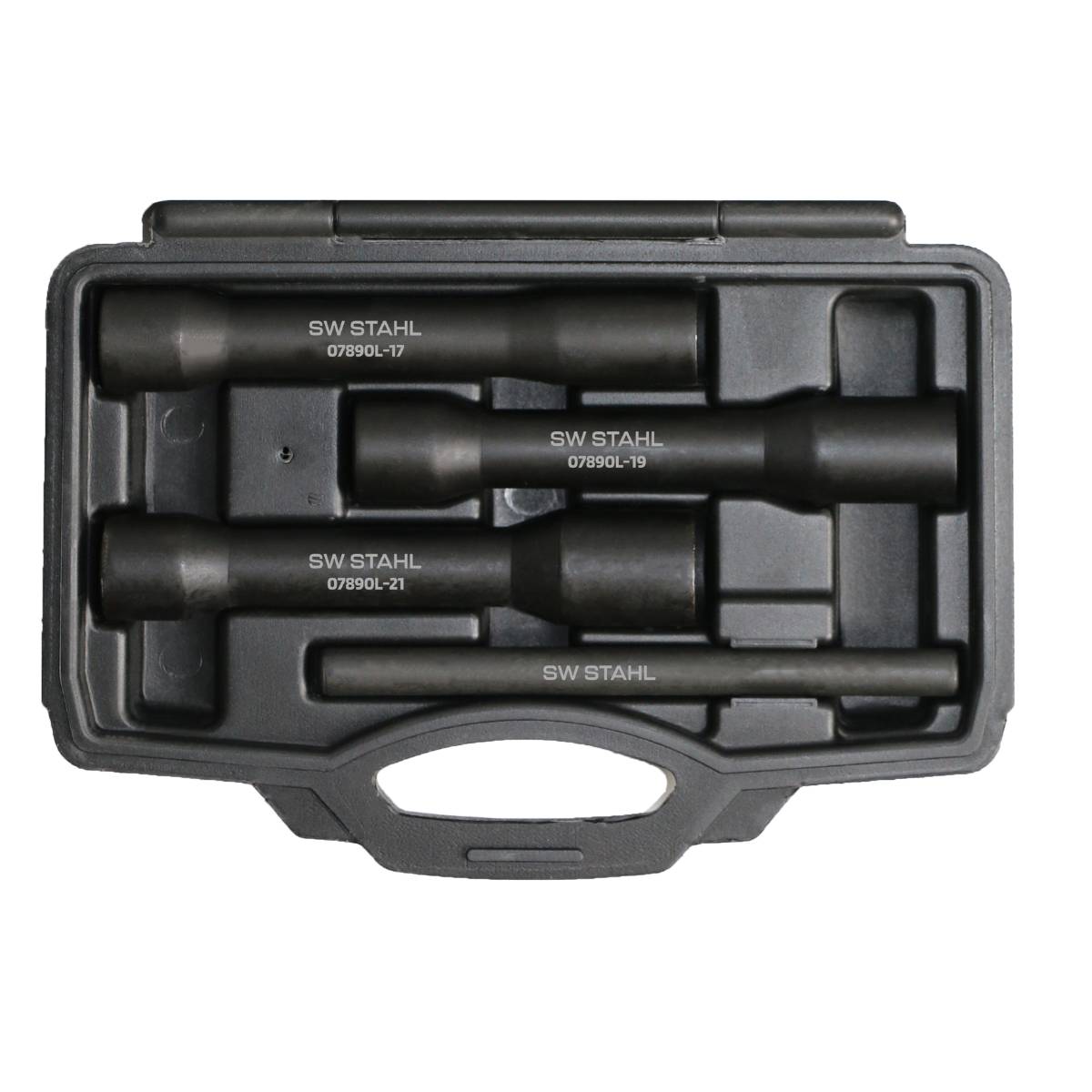 SW-Stahl Steckschlüsseleinsätze für Radschrauben, 1/2", 17-19-21 mm, 4-teilig