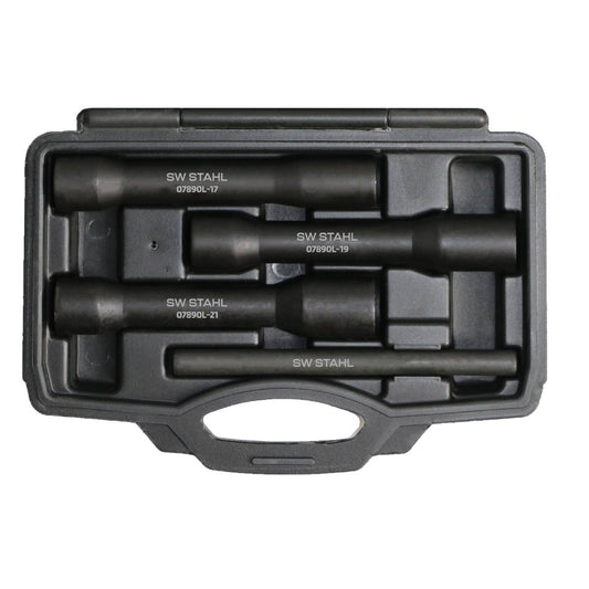 SW-Stahl Steckschlüsseleinsätze für Radschrauben, 1/2", 17-19-21 mm, 4-teilig