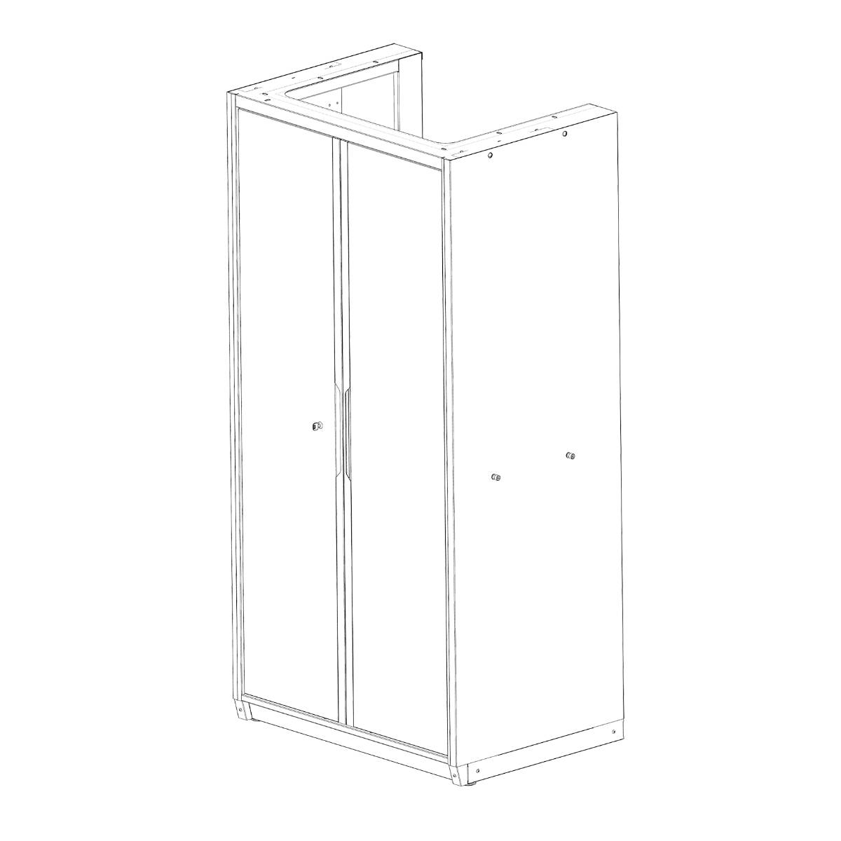 SW-Stahl Flex-Modul Hochschrank, 700 mm