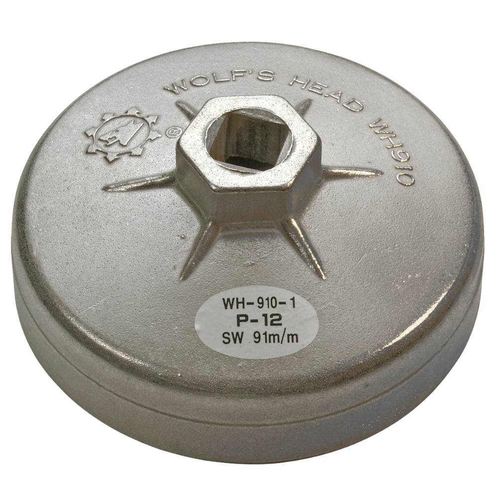 SW-Stahl Ölfilterschlüssel, Alu, 1/2'' Antrieb, 91 mm, 12 Kanten
