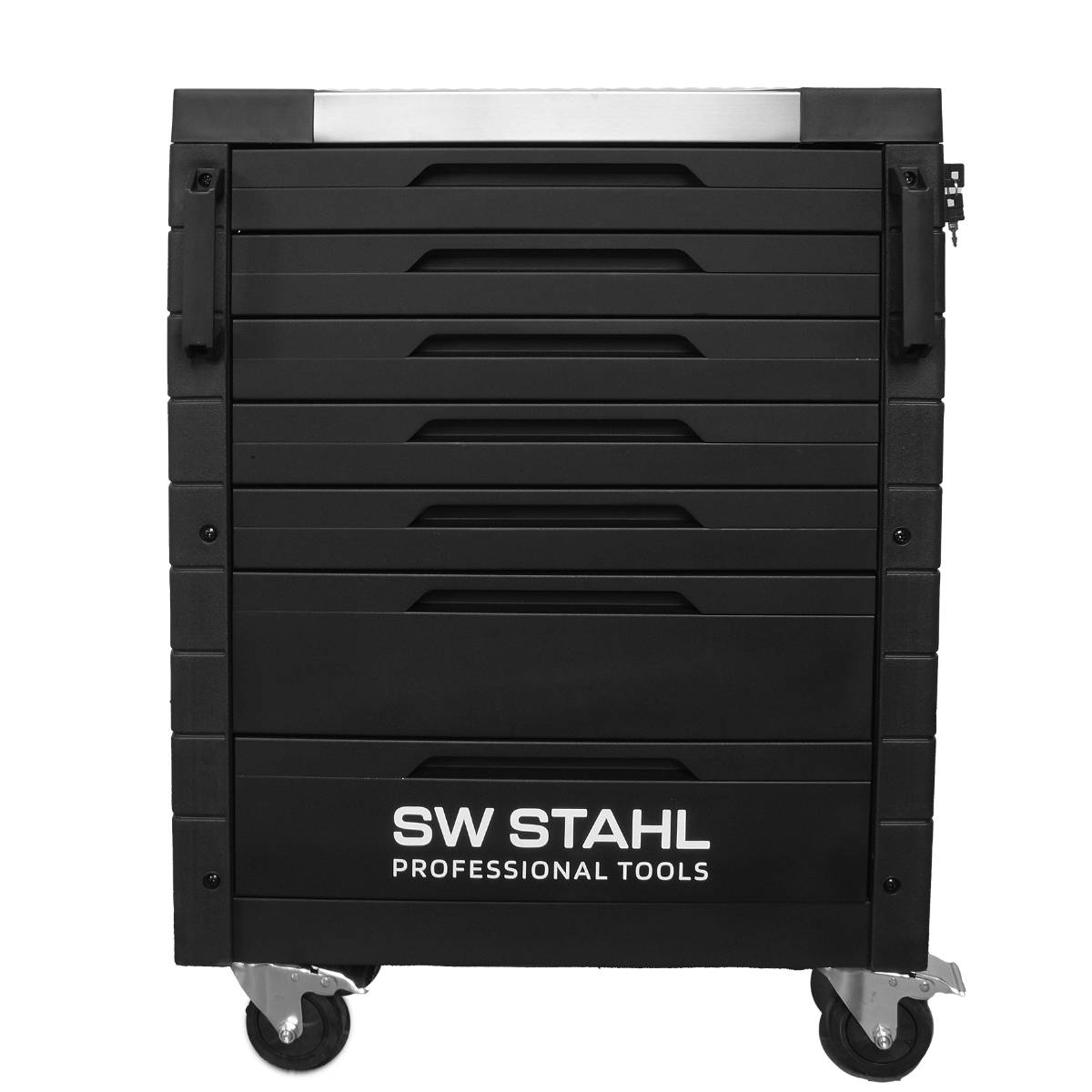 SW-Stahl Werkstattwagen TT400, leer, mit 7 Schubladen, schwarz