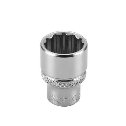 Sonic Stecknusssatz 1/4" 12-Kant auf Steckleiste SAE 9-teilig - 100901