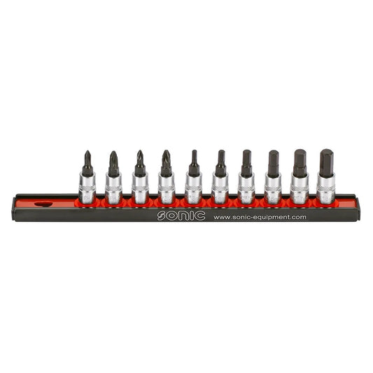 Sonic Bitsatz 1/4" auf Steckleiste 10-teilig - 101003