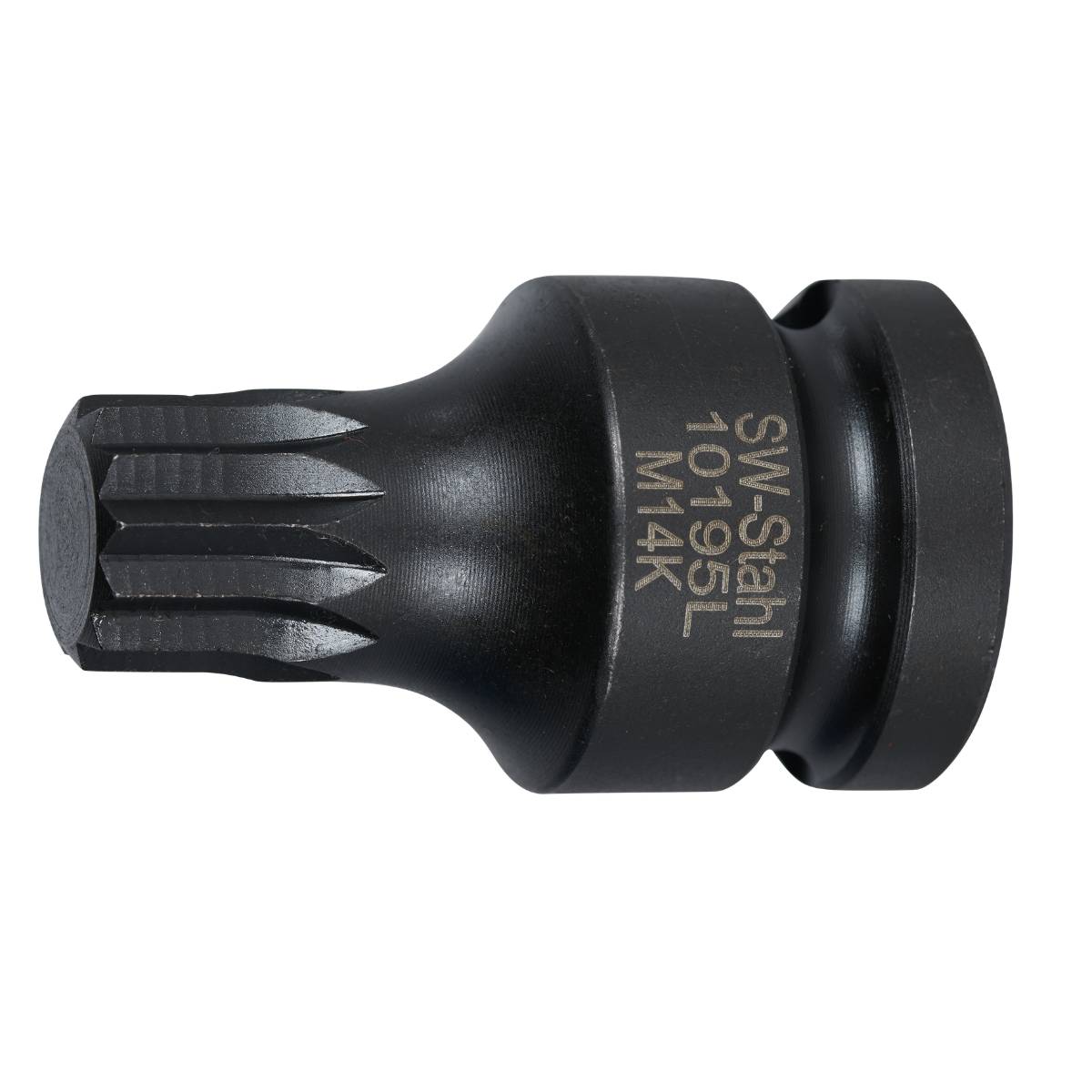 SW-Stahl IMPACT-Schraubendreheinsatz, 1/2", Innenvielzahn, M14 x 40 mm