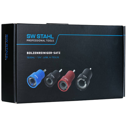 SW-Stahl Bolzenreiniger-Satz, 1/4", LKW, 4-teilig