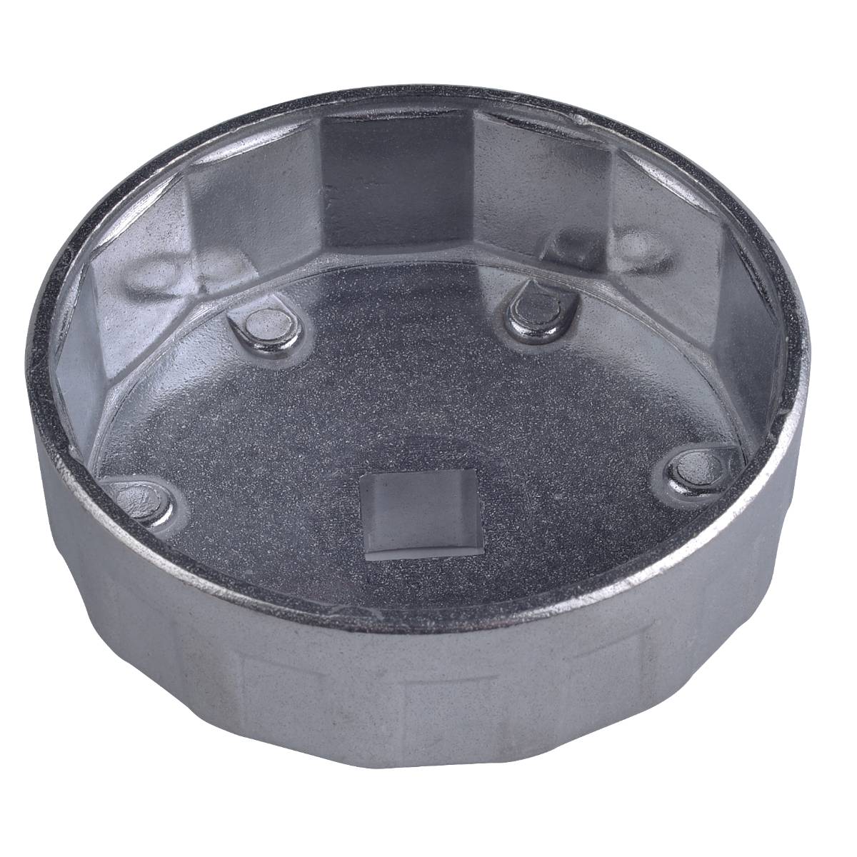 SW-Stahl Ölfilterschlüssel, Alu, 1/2'' Antrieb, 74 mm, 15 Kanten