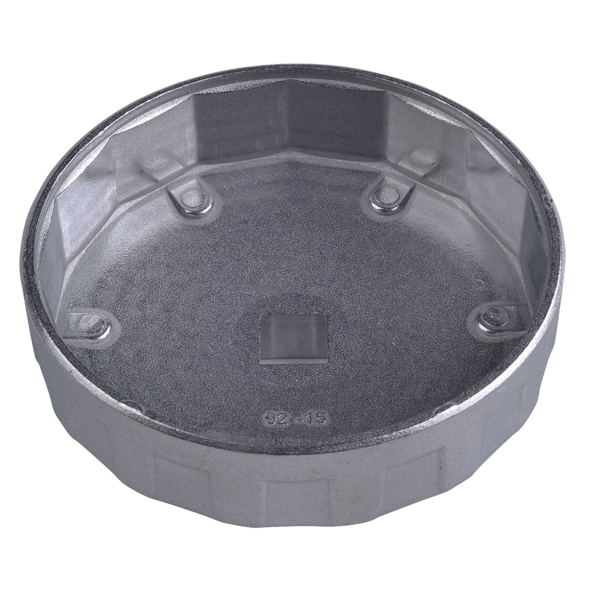 SW-Stahl Ölfilterschlüssel, Alu, 1/2'' Antrieb, 92 mm, 15 Kanten