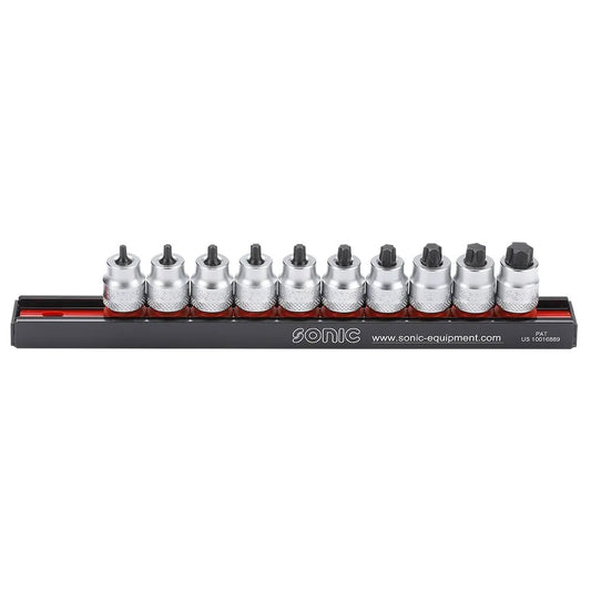 Sonic Bitsatz 3/8" TX kurz auf Steckleiste 9-teilig - 201016