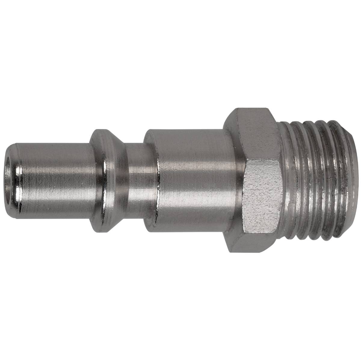 SW-Stahl Druckluft-Stecknippel, 1/4" Außengewinde