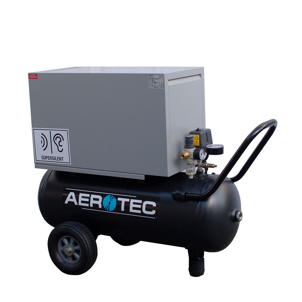Aerotec Ölgeschmierter Kolbenkompressor 320-10-50 SUPERSIL (230 Volt / 65 dB)