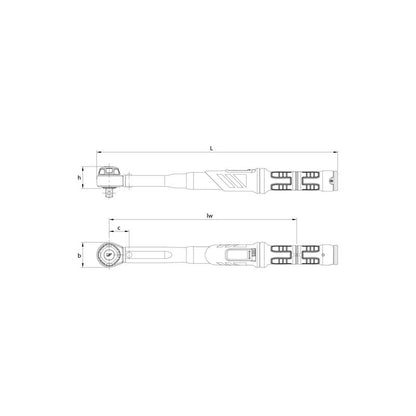 GEDORE Drehmomentschlüssel DREMASTER® von 250 bis 850 Newtonmeter DMK 850 - 85001