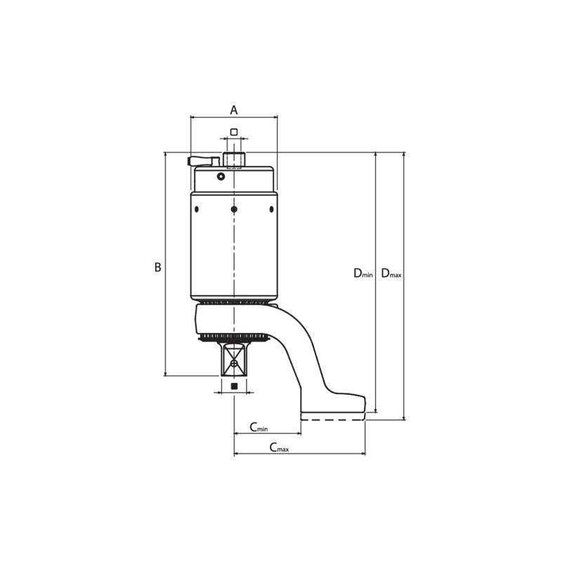 GEDORE Drehmomentvervielfältiger DREMOPLUS Aluminium 4000 Newtonmeter DVV-40ZRS